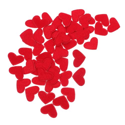 Gadpiparty 50 Stück Herzförmige Bestickte Aufnäher Zum Aufbügeln Oder Annähen Langlebige Kleidung Reparatur Patches Für DIY Kleidung Schuhe Hüte Taschen Dekoration von Gadpiparty
