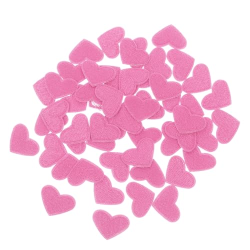 Gadpiparty 50 Stück Herzförmige Stickerei Bügel und Nähapplikationen Dekorative Herz Patches zum Aufnähen für Kleidung Rucksäcke Schuhe und Taschen Langlebige DIY Stoffverzierungen von Gadpiparty