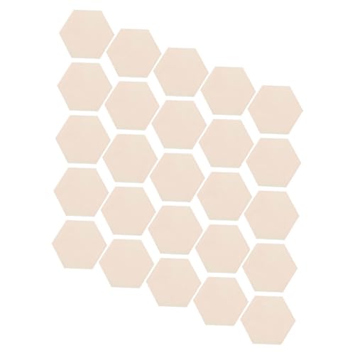 Gadpiparty 50 Stück Holz Hexagon Stücke Unbehandelt für DIY Projekte Kunsthandwerk und Heimdekoration Stilvolle Holzscheiben für Kreative Bastelideen und Kinderprojekte von Gadpiparty