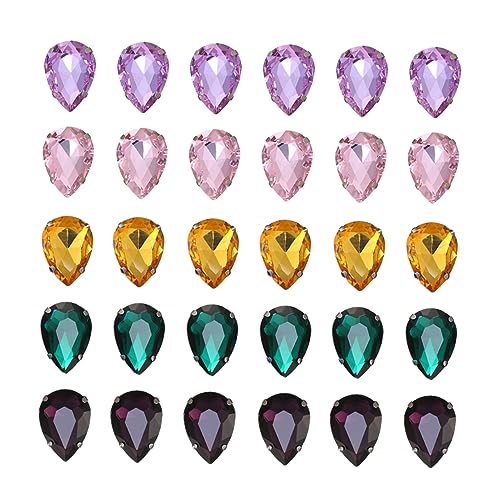 Gadpiparty 50 Stück Kristall Claw Strasssteine DIY Aufnäh Strasssteine Wasserfall Form Teardrop für Bekleidung Gemischte Farben Hochwertige Handwerkskunst Langlebig und Elegant Gadpiparty 50 Stück Kristall Claw Strasssteine DIY Aufnäh Strasssteine Wasserfall Form Teardrop für Bekleidung Gemischte Farben Hochwertige Handwerkskunst Langlebig und Elegant von Gadpiparty