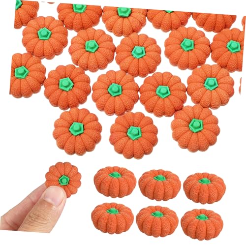 Gadpiparty 50 Stück Kürbis Radiergummi Gut Klobig Party Für Pastell Mini Klein Sortiert Farbig Halloween Studenten Winzig Belohnungen Nehmen Kürbisse Neuartige Radiergummis Orange von Gadpiparty
