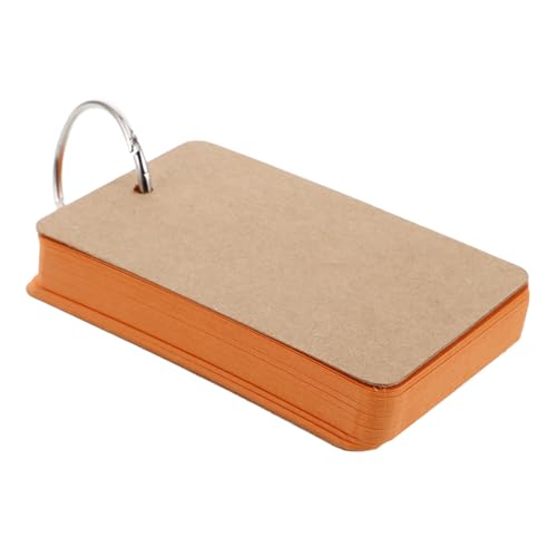 Gadpiparty 50 Stück Leere Papier Karte Lernkarten Leer Karteikarten Zum Lernen Süße Karteikarten Bedruckbare Grußkarten Leere Karten Briefpapier-notizkarten Leere Papierkarten Orange von Gadpiparty