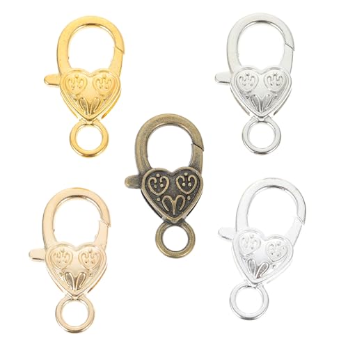 Gadpiparty 50 Stück Liebe Hummer Schnalle geformt für Schließe Hummerschere herzförmige Schmuckbeutel Schlüssel mit Karabiner-Verbindungsschnalle Kofferschnalle Zinklegierung Gadpiparty 50 Stück Liebe Hummer Schnalle geformt für Schließe Hummerschere herzförmige Schmuckbeutel Schlüssel mit Karabiner-Verbindungsschnalle Kofferschnalle Zinklegierung von Gadpiparty