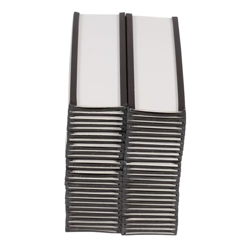 Gadpiparty 50 Stück Magnetische Clip etikettenhalter Praktischer Preisschildhalter für Lagerregale Supermarkt Preis Lagermanagement Wiederverwendbar Robust und Vielseitig von Gadpiparty