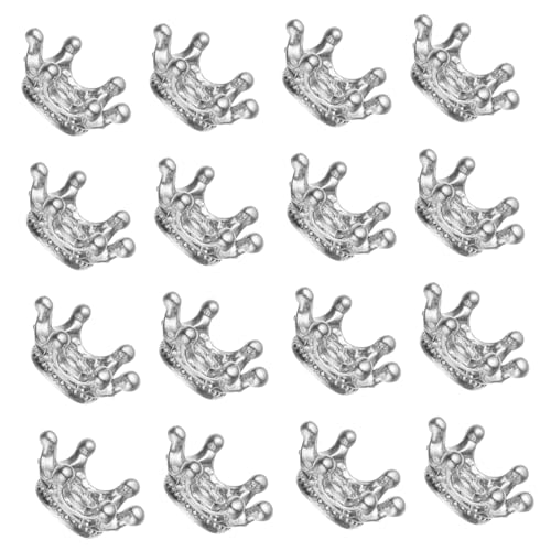 Gadpiparty 50 Stück Metalllegierung Kronenperlen Große Loch Spacer Beads Für Schmuckherstellung Vintage Charme Für DIY Armband Halskette Zubehör Robust Und Glänzend Gadpiparty 50 Stück Metalllegierung Kronenperlen Große Loch Spacer Beads Für Schmuckherstellung Vintage Charme Für DIY Armband Halskette Zubehör Robust Und Glänzend von Gadpiparty