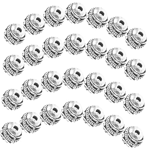 Gadpiparty 50 Stück Metallperlen Runde Distanzperlen für Schmuckherstellung Antik für Armbänder und Einfach zu Verarbeiten Gadpiparty 50 Stück Metallperlen Runde Distanzperlen für Schmuckherstellung Antik für Armbänder und Einfach zu Verarbeiten von Gadpiparty