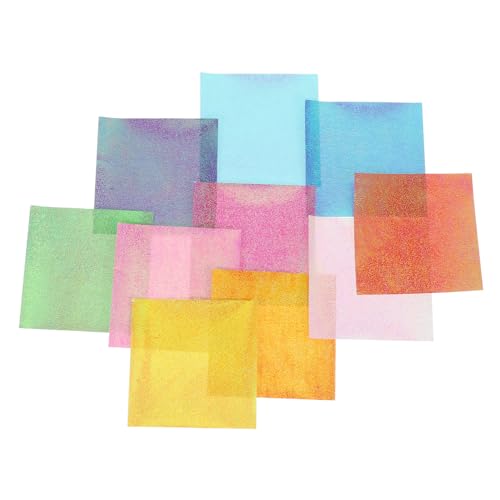 Gadpiparty 50 Stück Perlmuttpapier Zum Origami Falten Basteln Verschiedene Krepppapiere Gefaltetes Dekoratives Origami Papier Großpackung DIY Farbe Handgefertigtes Perlmutt Origami von Gadpiparty