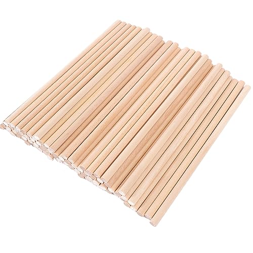 Gadpiparty 50 Stück Rhythmus Sticks Holz Musikinstrument für Tragbare Percussion Stäbe für Musikunterricht Kreative Spiele und Geburtstagsfeiern Natürliche Holzfarbe von Gadpiparty