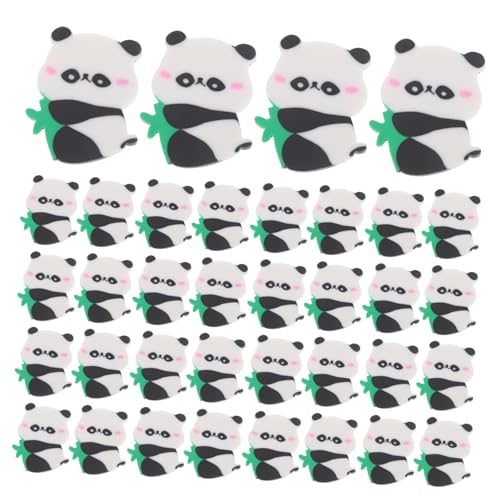 Gadpiparty 50 Stück Riesenpanda Eraser Radiergummi Panda für Panda Schreibtischzubehör Panda Geschenkideen Schulmaterial Panda süße Tierrotler Roller Kindergummi von Gadpiparty