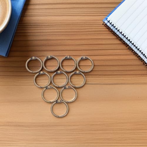 Gadpiparty 50 Stück Ring für lose Blätter – Innendurchmesser: 20 mm, goldener Buchbinderring aus Metall – für Büroklammern, Schlüssel, Karteikarten, Schule, Büro Gadpiparty 50 Stück Ring für lose Blätter – Innendurchmesser: 20 mm, goldener Buchbinderring aus Metall – für Büroklammern, Schlüssel, Karteikarten, Schule, Büro von Gadpiparty