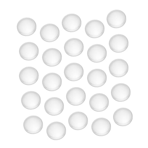 Gadpiparty 50 Stück Runde Glaskabochons Transparent Flach Rückseite Für Schmuckherstellung Diy Ohrstecker Manschettenknöpfe Und Dekorationen von Gadpiparty