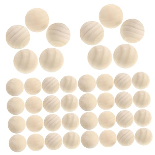 Gadpiparty 50 Stück Runde Kugelperlen Holzrunden Holzperlen Massivholzhandwerk Holzkugeln Zum Basteln Holzkugeln Unbehandelte Holzkugeln Bastelholzprodukte Beige Lotusbaum von Gadpiparty