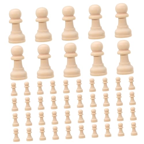 Gadpiparty 50 Stück Schachspielzeug Schachdekorationen Unbemalt Unvollendet Turnier Massiv DIY Groß Für Jumbo Schach Holzschachzubehör Holzschachbrettspielzubehör Schachspiel Gadpiparty 50 Stück Schachspielzeug Schachdekorationen Unbemalt Unvollendet Turnier Massiv DIY Groß Für Jumbo Schach Holzschachzubehör Holzschachbrettspielzubehör Schachspiel von Gadpiparty