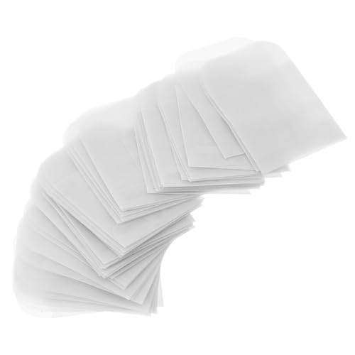Gadpiparty 50 Stück Schmuckbeutel Papiertüte Ohrring-Verpackungsbeutel Kleine Verpackungsbeutel Beutel für Schmuckohrringe kleiner Schmuckverpackungsbeutel Schmuck-Präsentationstaschen Weiß von Gadpiparty