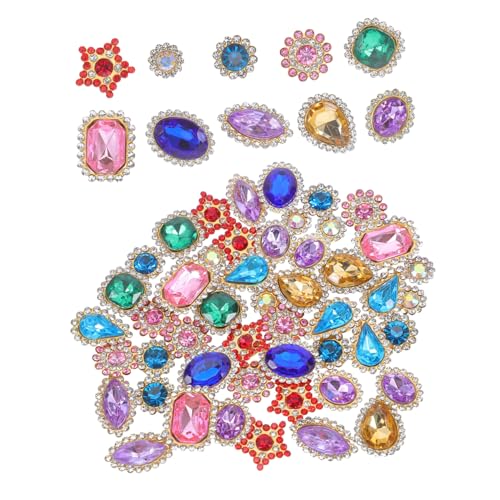 Gadpiparty 50 Stück Strass Klauen Elegante Blumen Kristall Strasssteine – Zum Aufnähen Edelstein Blumendekor Für Haarteile DIY Projekte Und Kleidungszubehör Gadpiparty 50 Stück Strass Klauen Elegante Blumen Kristall Strasssteine – Zum Aufnähen Edelstein Blumendekor Für Haarteile DIY Projekte Und Kleidungszubehör von Gadpiparty