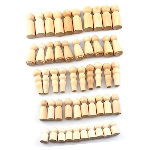 Gadpiparty 50 Stück Teiliges Diy Holzfiguren zum Bemalen Glatte Oberfläche Leichte Holzpuppen Familie Kreative Bastelidee für Pädagogisches Holzspielzeug Kunsthandwerk für Zuhause und Studio Gadpiparty 50 Stück Teiliges Diy Holzfiguren zum Bemalen Glatte Oberfläche Leichte Holzpuppen Familie Kreative Bastelidee für Pädagogisches Holzspielzeug Kunsthandwerk für Zuhause und Studio von Gadpiparty