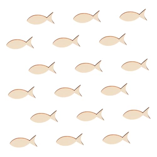 Gadpiparty 50 Stück Teiliges Holz Fischausschnitte zum Basteln Naturbelassene DIY Holzformen Bemalbare Fisch Dekoration für Kommunion Party und Kreative Familienaktivitäten Gadpiparty 50 Stück Teiliges Holz Fischausschnitte zum Basteln Naturbelassene DIY Holzformen Bemalbare Fisch Dekoration für Kommunion Party und Kreative Familienaktivitäten von Gadpiparty