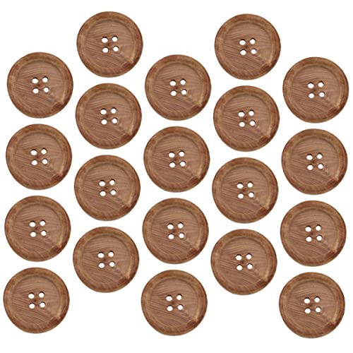 Gadpiparty 50 Stück Teiliges Holzknöpfe Rund mit Löchern Praktische Diy Nähknöpfe für Handarbeiten und Knopf Ersatz Natürliche Holzfarbe Robust und Vielseitig für Strickjacken Gadpiparty 50 Stück Teiliges Holzknöpfe Rund mit Löchern Praktische Diy Nähknöpfe für Handarbeiten und Knopf Ersatz Natürliche Holzfarbe Robust und Vielseitig für Strickjacken von Gadpiparty
