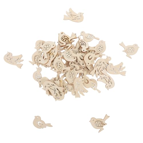 Gadpiparty 50 Stück Teiliges Holzscheiben in Vogelform zum Basteln Naturbelassenes Holz Langlebig Leicht zu Bemalen für DIY Holzdeko Party und Wohnraumdekoration Fördert Kreativität und Gadpiparty 50 Stück Teiliges Holzscheiben in Vogelform zum Basteln Naturbelassenes Holz Langlebig Leicht zu Bemalen für DIY Holzdeko Party und Wohnraumdekoration Fördert Kreativität und von Gadpiparty