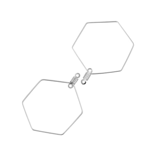 Gadpiparty 50 Stück Teiliges Schmuckherstellungsset Edelstahl Hexagon Anhänger Charms für Damen DIY Ohrring Zubehör Silberfarbene Geometrische Doppelöse für Halsketten Armbänder Gadpiparty 50 Stück Teiliges Schmuckherstellungsset Edelstahl Hexagon Anhänger Charms für Damen DIY Ohrring Zubehör Silberfarbene Geometrische Doppelöse für Halsketten Armbänder von Gadpiparty