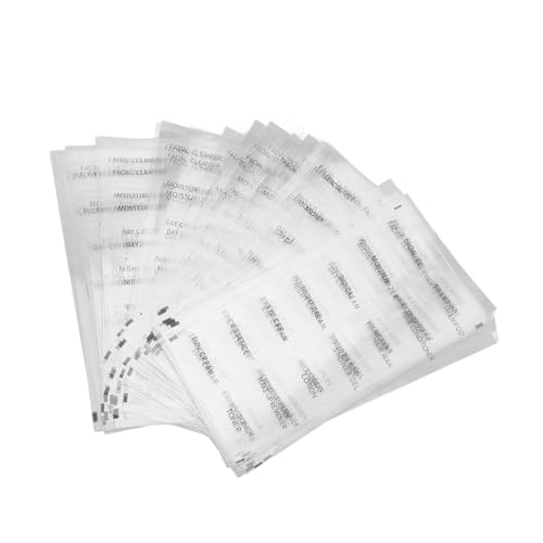 Gadpiparty 50 Stück Teiliges Selbstklebende Reiseetiketten für Shampoo und Kosmetikflaschen Transparent zur Einfachen Organisation von Toilettenartikeln und Pflegeprodukten im Badezimmer und Gadpiparty 50 Stück Teiliges Selbstklebende Reiseetiketten für Shampoo und Kosmetikflaschen Transparent zur Einfachen Organisation von Toilettenartikeln und Pflegeprodukten im Badezimmer und von Gadpiparty