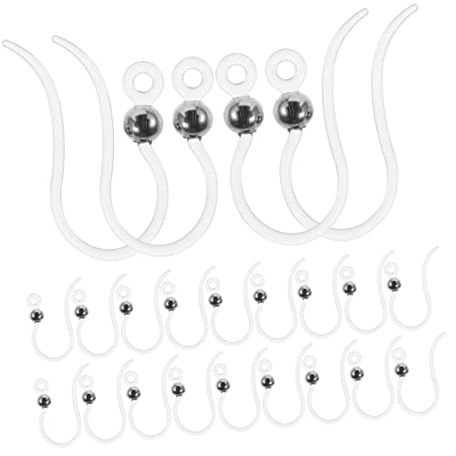 Gadpiparty 50 Stück Transparente Resin Ohrhaken mit Perlen Umweltfreundliche Diy Ohrring Zubehör Handgefertigte Schmuckteile Leicht zu Verwenden für Ohrschmuckgestaltung von Gadpiparty