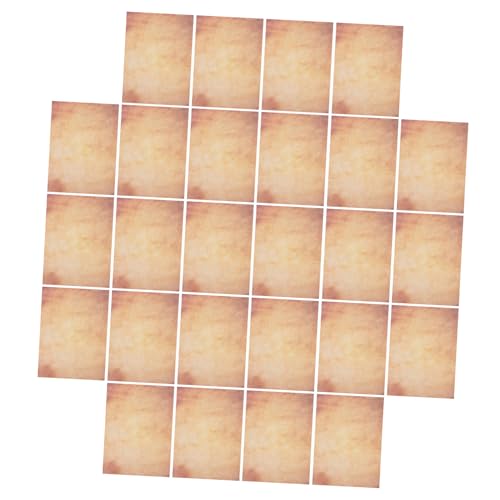 Gadpiparty 50 Stück Vintage-Briefkopfpapier büro schule versorgung antikes Briefpapier Pergamentpapier briefumschläge vintage klassisches Vintage-Papier dekoratives Druckerpapier Brown von Gadpiparty