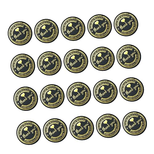 Gadpiparty 500 Stück 1 Rolle Siegeletikett Post Aufkleber-Etiketten große Klebeetiketten Pantry -Etiketten Aufkleber mit kleinen Nummern kraftpapier abdichtende Aufkleber Briefsiegelaufkleber von Gadpiparty