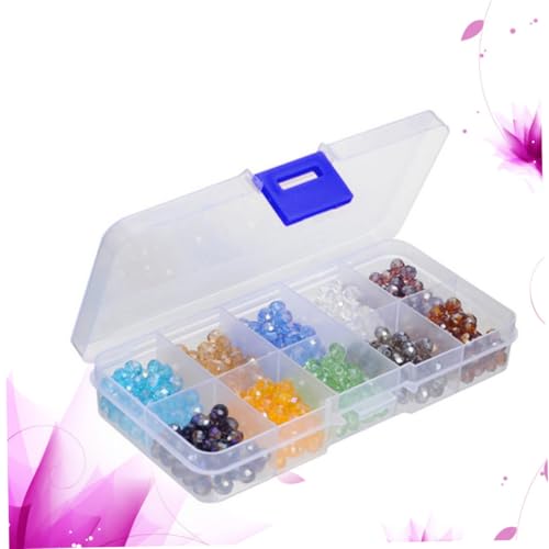 Gadpiparty 500 Stück Facettierte Briolette Kristallperlen Farben mit Aufbewahrungsbox für DIY Schmuckherstellung Armbänder Halsketten Bastelperlen von Gadpiparty