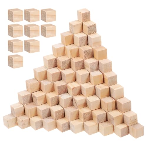 Gadpiparty 500 Stück Holzblöcke für Bastelprojekte Kleine Holzwürfel Blanko Bauklötze Kiefernholz Vielseitig Einsetzbar für Diy Dekoration und Handwerk von Gadpiparty