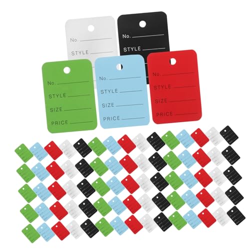 Gadpiparty 500 Stück Kleine Mehrfarbige Preisschilder Faden Blanko Papieranhänger für Schmuck Kleidung Geschenke Vielseitige Etiketten zur Einfachen Produktkennzeichnung und Gadpiparty 500 Stück Kleine Mehrfarbige Preisschilder Faden Blanko Papieranhänger für Schmuck Kleidung Geschenke Vielseitige Etiketten zur Einfachen Produktkennzeichnung und von Gadpiparty