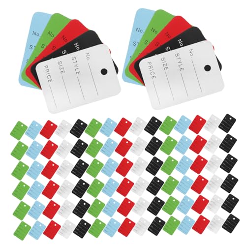 Gadpiparty 500 Stück Mehrfarbige Blanko Papier Preisschilder Faden Kleine Etiketten für Kleidung Schmuck Geschenke Robust Schreibbar Platzsparend für Inventar und Verkaufsorganisation Gadpiparty 500 Stück Mehrfarbige Blanko Papier Preisschilder Faden Kleine Etiketten für Kleidung Schmuck Geschenke Robust Schreibbar Platzsparend für Inventar und Verkaufsorganisation von Gadpiparty