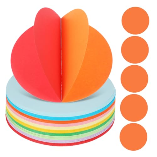 Gadpiparty 500 Stück Origami Papier Zum Selbermachen Bastelpapier Mit Kreisausschnitten – Doppelseitiges Design Für Kunsthandwerk Kinderprojekte Und Feiertagsdekoration von Gadpiparty