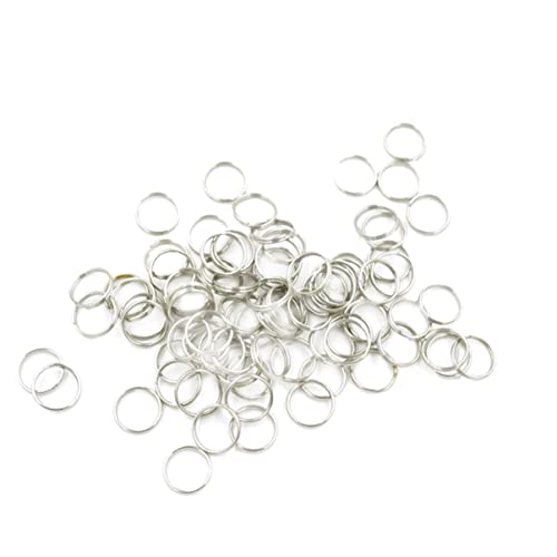 Gadpiparty 500 Stück Silberne Öffnungsringe für Schmuckherstellung Runde Doppelkreis Ringe Diy Zubehör für Ohrringe und Armbänder Praktische Bastelmaterialien von Gadpiparty