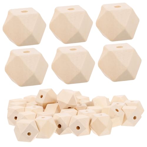Gadpiparty 50Stücke DIY Unvollendete Holzperlen Octagon Holzperlen Unlackiert Natürliche Facettierte Holzperlen für Bastelprojekte Holzmaserung für Schmuckherstellung Gadpiparty 50Stücke DIY Unvollendete Holzperlen Octagon Holzperlen Unlackiert Natürliche Facettierte Holzperlen für Bastelprojekte Holzmaserung für Schmuckherstellung von Gadpiparty
