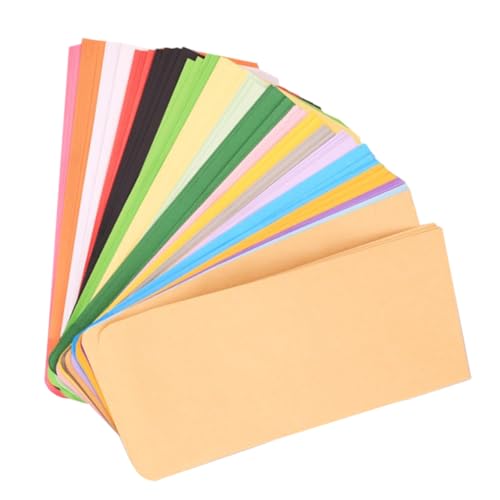 Gadpiparty 50Stücke Geldumschläge Bunten Farben Budget Umschläge für Geldsparen und Organisation Praktische Tasche für Bargeld und Kleine Gegenstände Vielseitig Einsetzbar von Gadpiparty