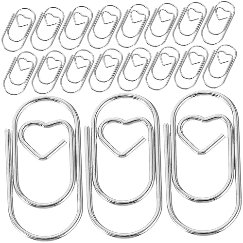 Gadpiparty 50Stücke Herzförmige Büroklammern aus Paperclips für Kreative Lesezeichen und Bürobedarf für Schule Büro und Gadpiparty 50Stücke Herzförmige Büroklammern aus Paperclips für Kreative Lesezeichen und Bürobedarf für Schule Büro und von Gadpiparty