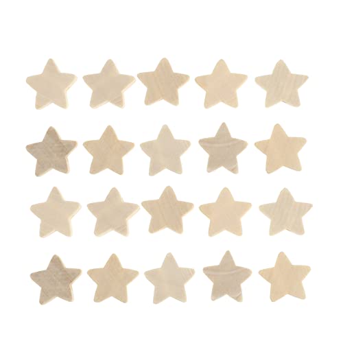 Gadpiparty 50Stücke Holzperlen Fünfzackige Sternperlen für DIY Schmuck Bastelbedarf für Armbänder Dekoration Kinderhandwerk Pastellfarben Bastelmaterialien von Gadpiparty