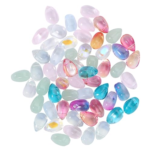 Gadpiparty 50Stücke Perlen Glatte Glasperlen für DIY Schmuckherstellung Vielseitig Einsetzbar für Armbänder Halsketten und Ornamente Gemischten Farben von Gadpiparty