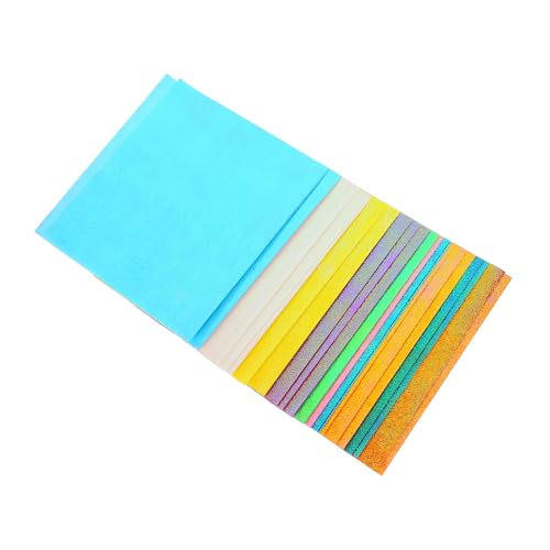 Gadpiparty 50Stücke Schillerndes Faltpapier Quadratisches Glänzendes DIY Papier Farben für Bastelprojekte Papierschnitte und Dekoration von Gadpiparty