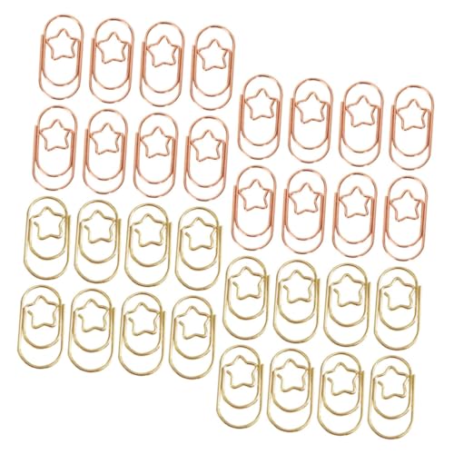 Gadpiparty 50Stücke Sternförmige Büroklammern Metall Clips Für Büro Und Zuhause Niedliche Praktische Zur Organisation Von Dokumenten Stilvolles Design Und Roségold Gadpiparty 50Stücke Sternförmige Büroklammern Metall Clips Für Büro Und Zuhause Niedliche Praktische Zur Organisation Von Dokumenten Stilvolles Design Und Roségold von Gadpiparty