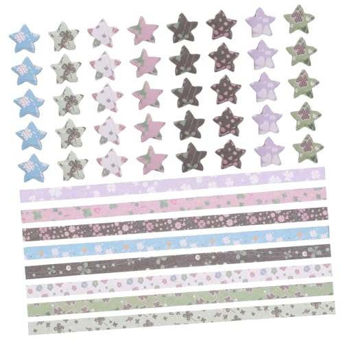 Gadpiparty 540 Stück Teiliges Origami Papierstreifen Farbige Stern faltstreifen aus Reißfestem Papier Vielseitig für DIY Bastelprojekte Schule Kindergarten und Kreative Dekorationen Geeignet von Gadpiparty