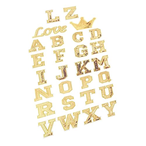 Gadpiparty 56 Stück Sticked Letter Mark Gold Beschriftung Initial Brief Flecken geformt klein dekorative Flicken für Kleidung Stickpatches Alphabet -Patches Buchstabenpatches aufnähen Stoff Gadpiparty 56 Stück Sticked Letter Mark Gold Beschriftung Initial Brief Flecken geformt klein dekorative Flicken für Kleidung Stickpatches Alphabet -Patches Buchstabenpatches aufnähen Stoff von Gadpiparty