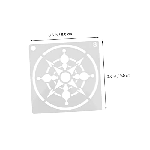 Gadpiparty 56 Stück Teiliges Mandala Schablonen Set Hohl Ausgeschnittene Malvorlagen aus Langlebigem Material Vielseitig für DIY Bastelprojekte Wand und Möbeldekoration Kreative von Gadpiparty