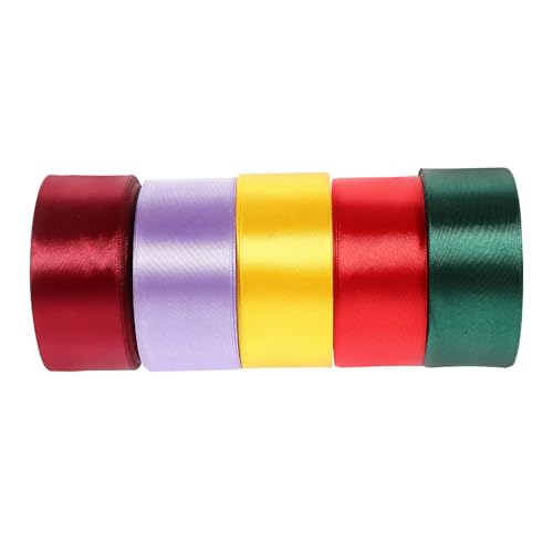 Gadpiparty 5Rollen Dekoratives Geschenkband Breites Satinband Farben für Kreative Geschenkverpackung Blumenarrangements und Kuchenverzierung Elegantes Designband Gadpiparty 5Rollen Dekoratives Geschenkband Breites Satinband Farben für Kreative Geschenkverpackung Blumenarrangements und Kuchenverzierung Elegantes Designband von Gadpiparty