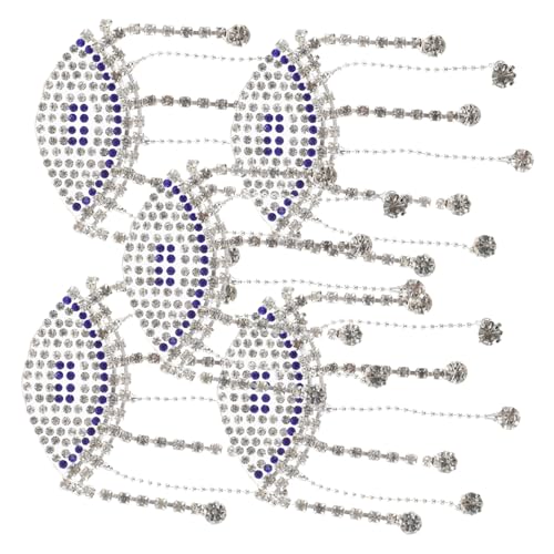 Gadpiparty 5Stücke Aufnäher Zum Aufbügeln DIY Augenförmiger Patch Mit Strass Rhinestone Aufkleber Für Kleidung Iron Augen Applique Dekoration Für Shirts Und Modeaccessoires von Gadpiparty