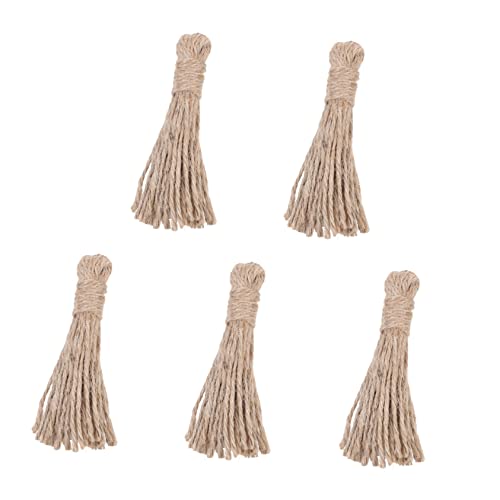 Gadpiparty 5Stücke DIY Hanfseil Quasten Holzperlen für Dekorationen Handgemachte Schmuckprojekte und Bastelarbeiten Sicher und Gesund Gadpiparty 5Stücke DIY Hanfseil Quasten Holzperlen für Dekorationen Handgemachte Schmuckprojekte und Bastelarbeiten Sicher und Gesund von Gadpiparty