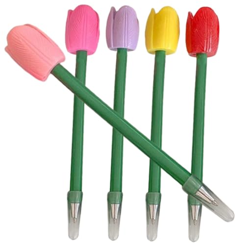 Gadpiparty 5Stücke Kugelschreiber Farbenfrohe Schreibstifte für Büro Kreative Blumen Neutralstifte von Gadpiparty