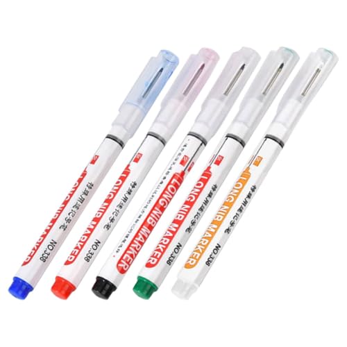 Gadpiparty 5Stücke Mehrzweck Permanentmarker für Präzise Markierungen für Metallbearbeitung Tieflochmarkierend Wasser und Ölbeständig Schwarz Rot Blau Grün Weiß Gadpiparty 5Stücke Mehrzweck Permanentmarker für Präzise Markierungen für Metallbearbeitung Tieflochmarkierend Wasser und Ölbeständig Schwarz Rot Blau Grün Weiß von Gadpiparty