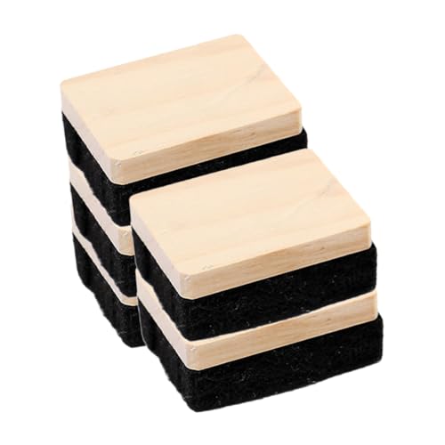 Gadpiparty 5Stücke Teiliges Kreidetafel Radierer aus Holz und Filz Vielseitig Einsetzbar für Schule Büro und Zuhause Langlebig und Wiederverwendbar Hervorragende Reinigungseigenschaften von Gadpiparty